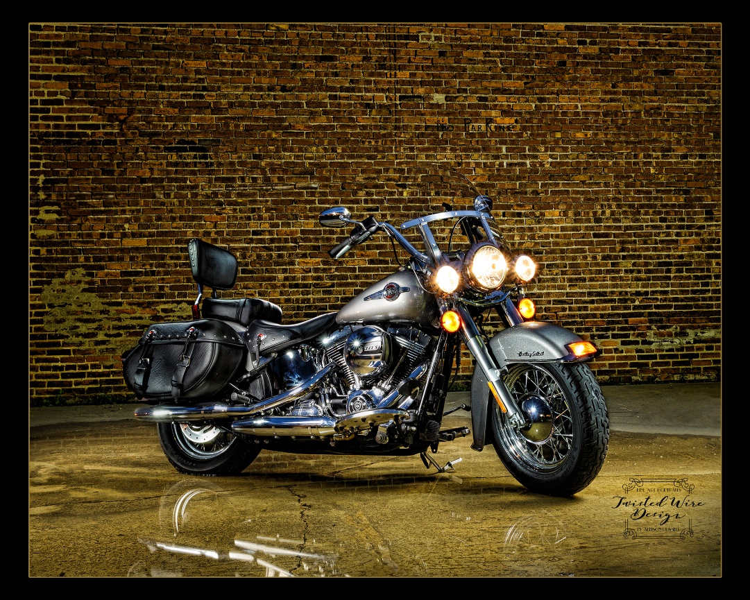 Harley Davidson Light Painting