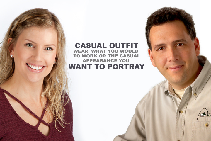 what to wear for a casual headshot