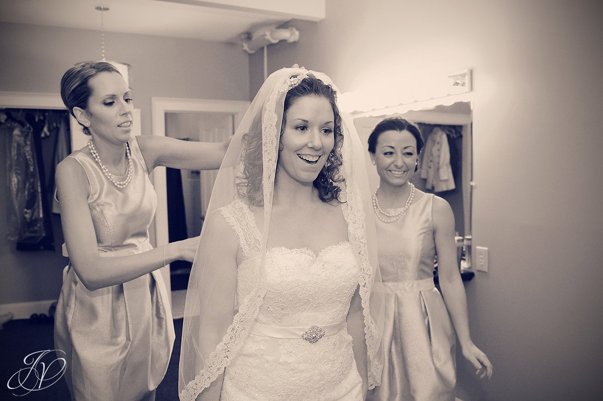happy bride photos, happy bride in dress, bridal veil, Crooked Lake House wedding, Albany Wedding Photographer, old daley inn, pre wedding photos, wedding detail photos