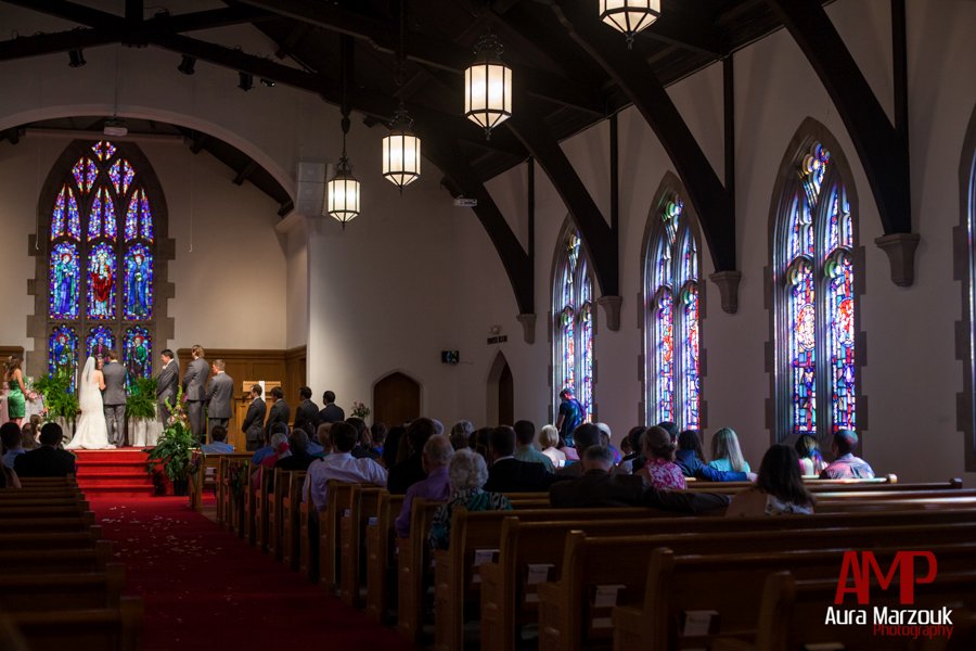 Reynolda Presbyterian wedding photography in Winston Salem. © Aura Marzouk Photography