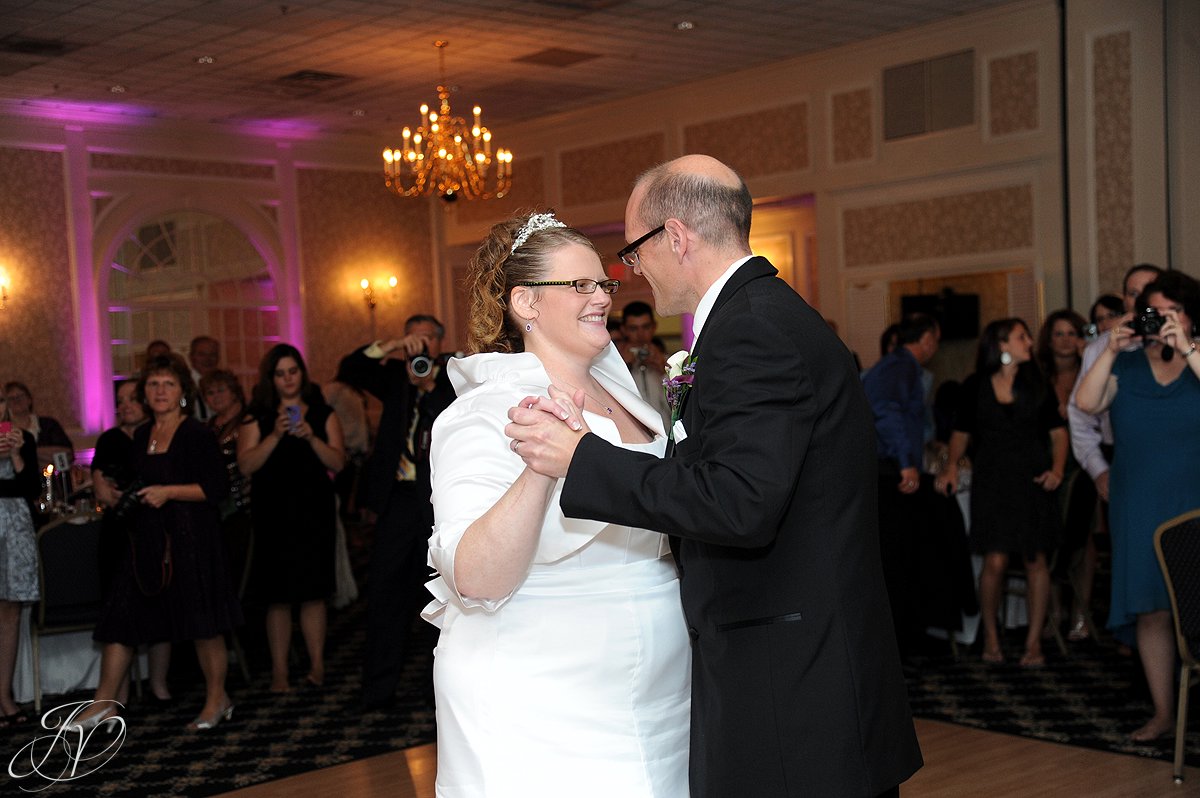 Lake George Wedding Photographer, first dance photo, wedding reception detail photos, Wedding at The Queensbury Hotel