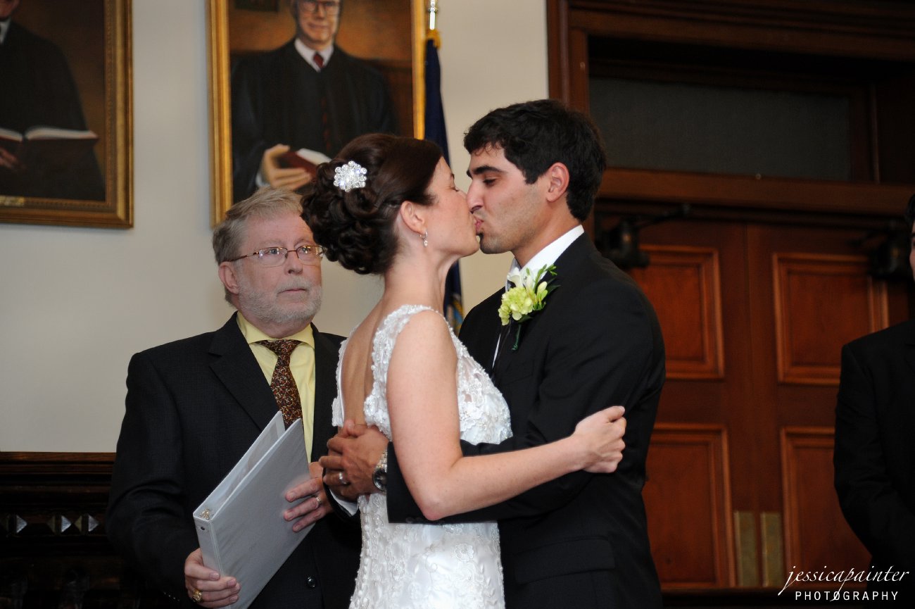 wedding ceremony, bride and groom, albany wedding photographer