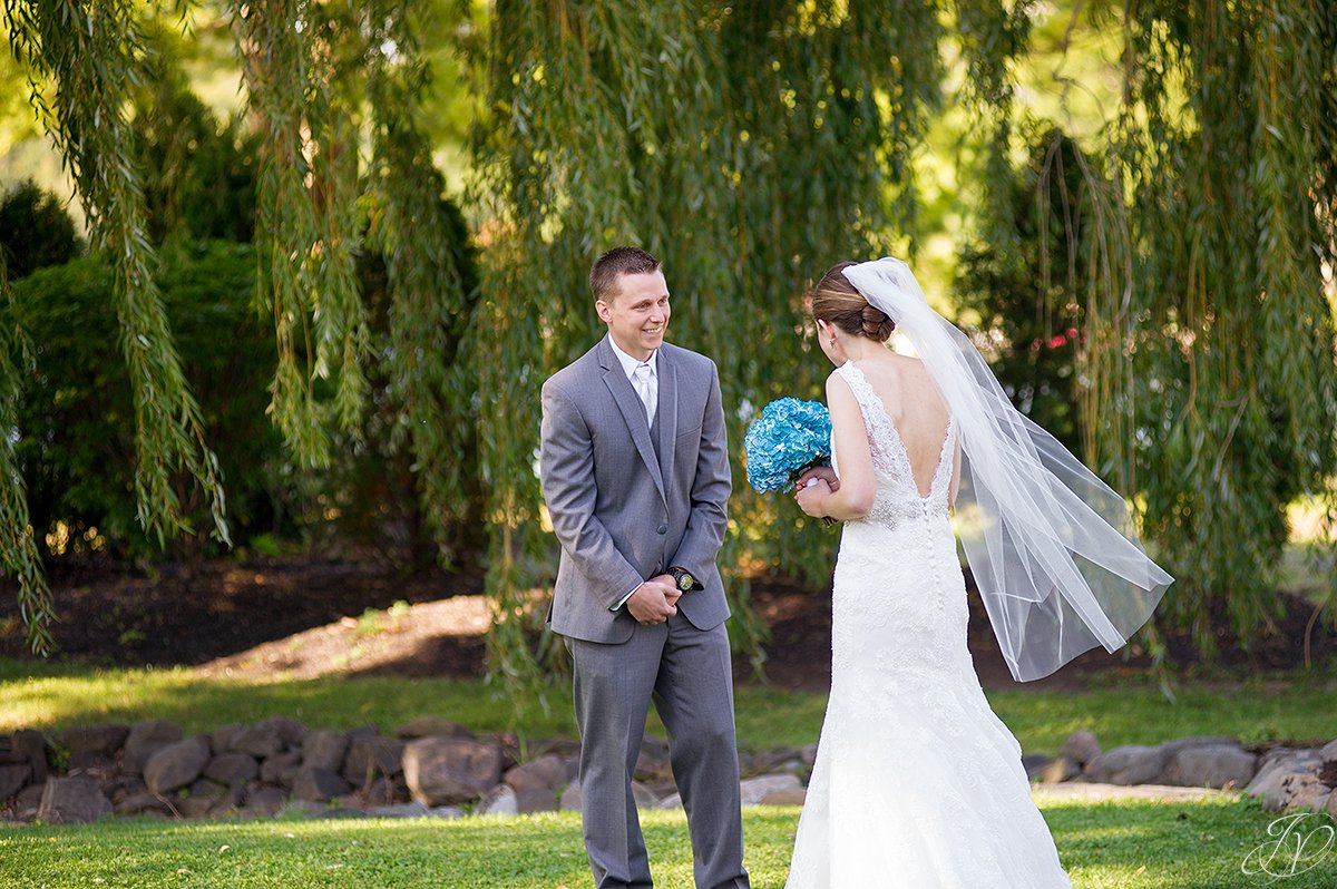 bride and groom reveal albany wedding photographer