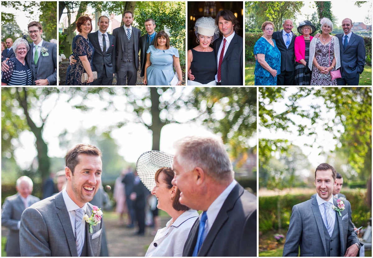 wedding guests happy photograph