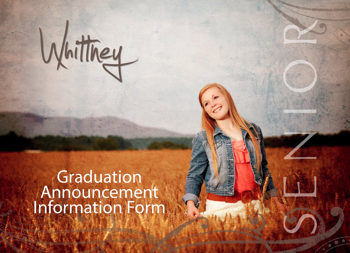 Senior Graduation Announcement Form