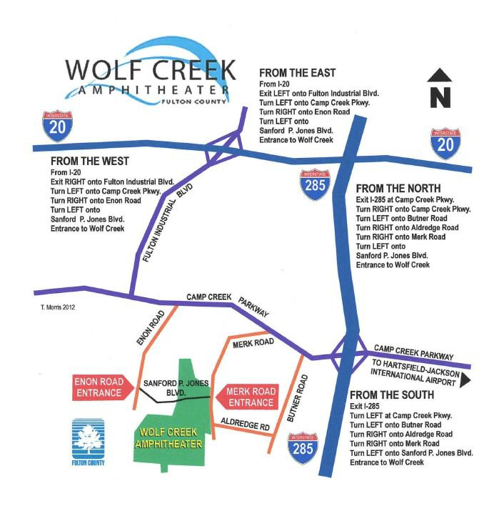 Wolf Creek Amphitheater Seating Chart