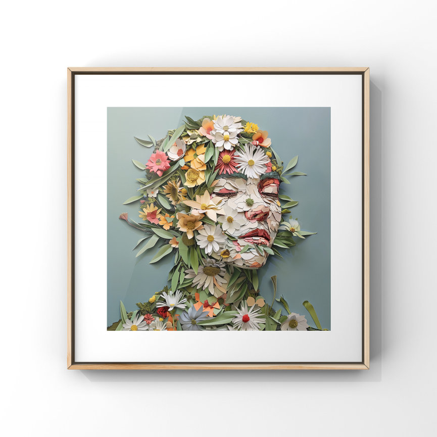 Cut Paper Portrait v2 by Paxton Maroney