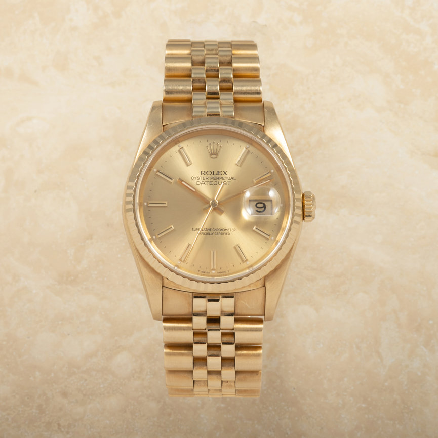 Rolex Datejust 16238 18K Papers 1990