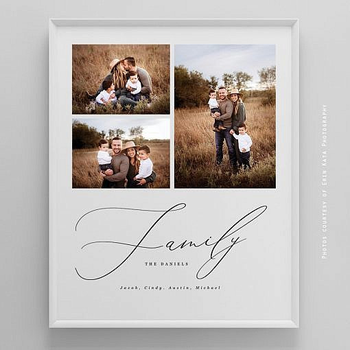 16x20 Scripted Family Storyboard