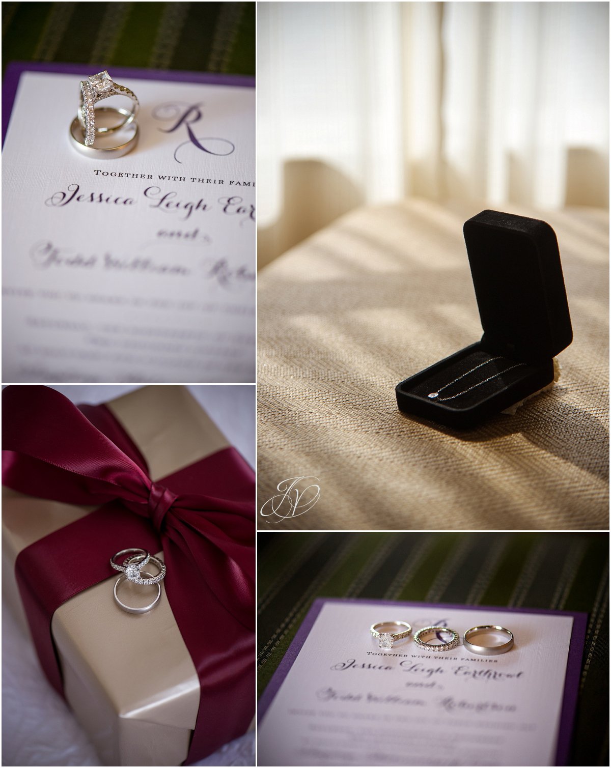 wedding ring details wedding invitation