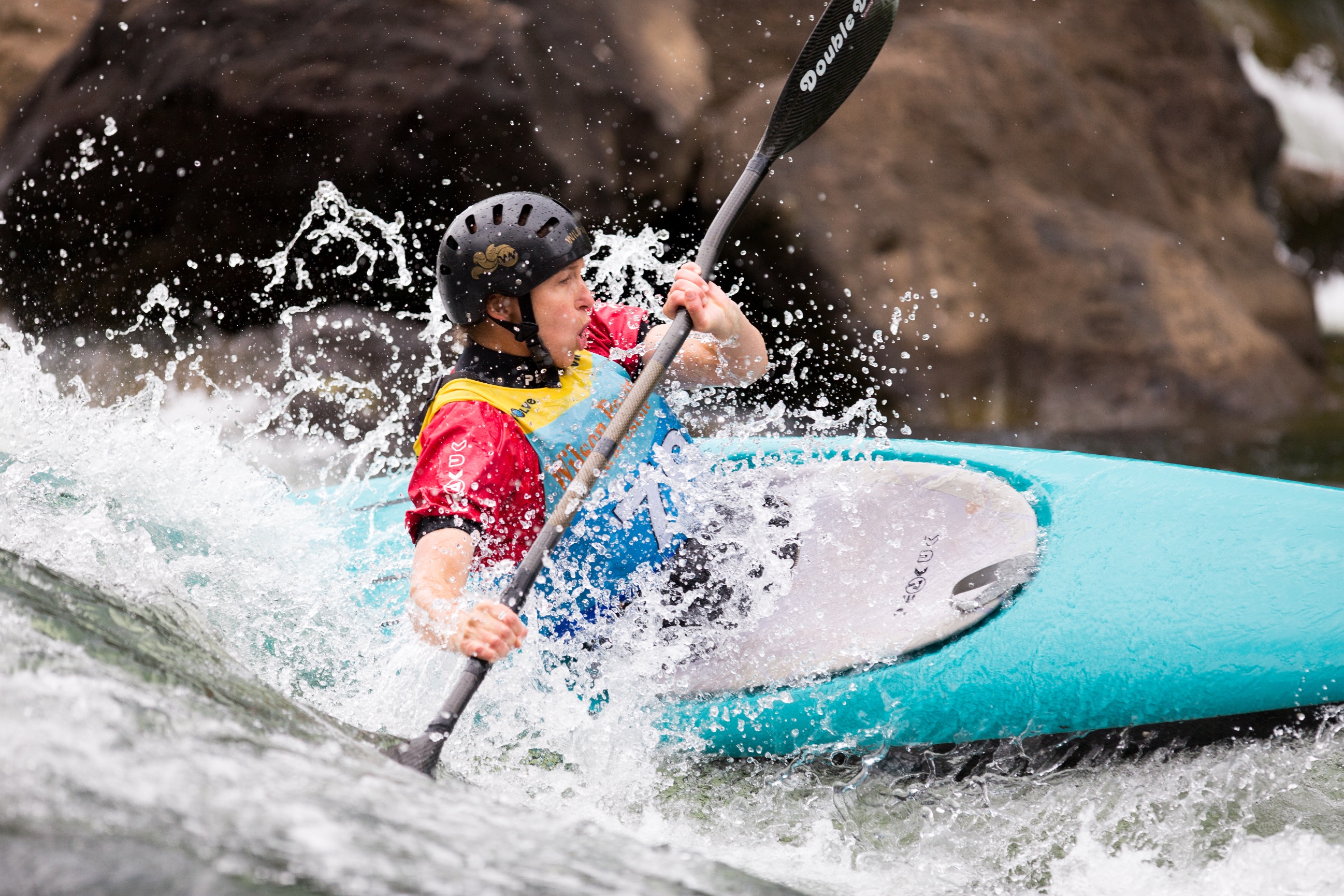 2018 National Canoe Slalom Championships Eildon Frozen Action