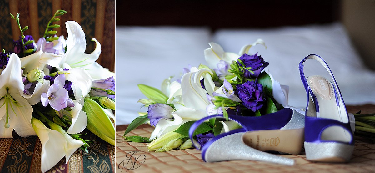 spring lilies for a bridal boquet