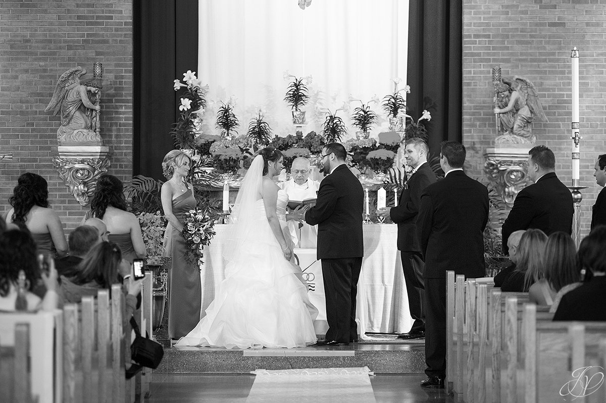 exchanging rings in a church