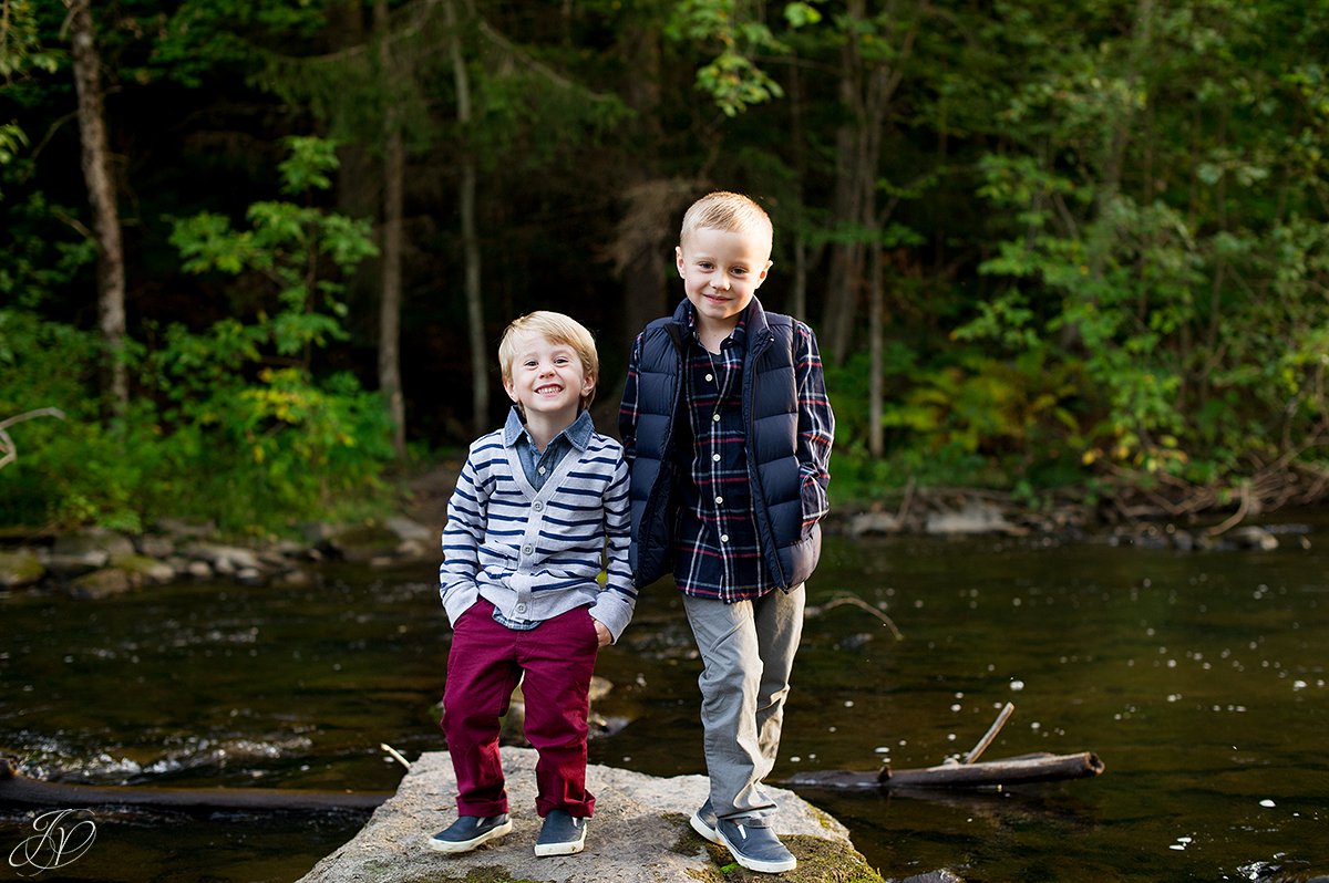 family portrait fall water saratoga springs