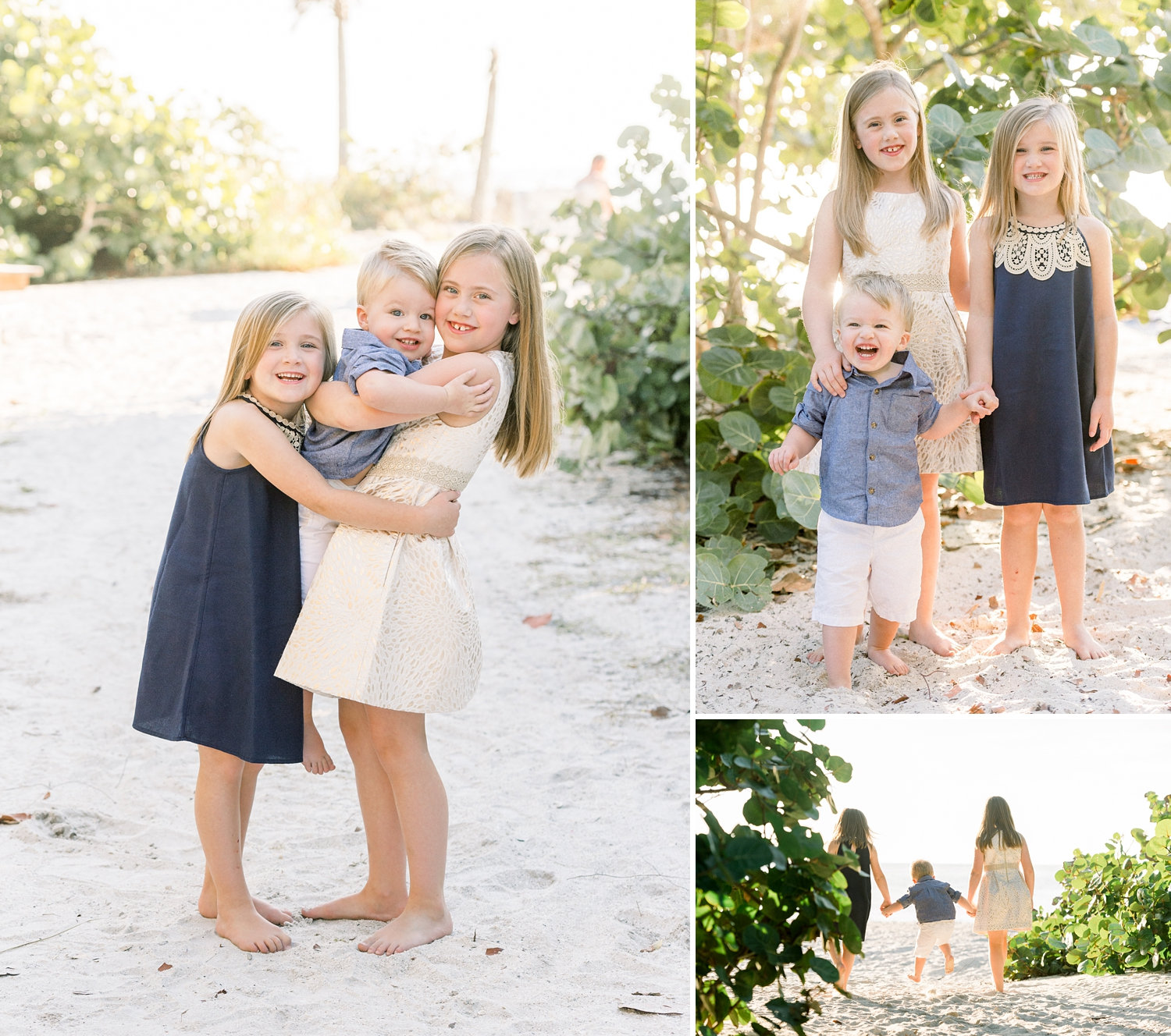 image collage, beach sibling photography, coastal photography, Rya Duncklee