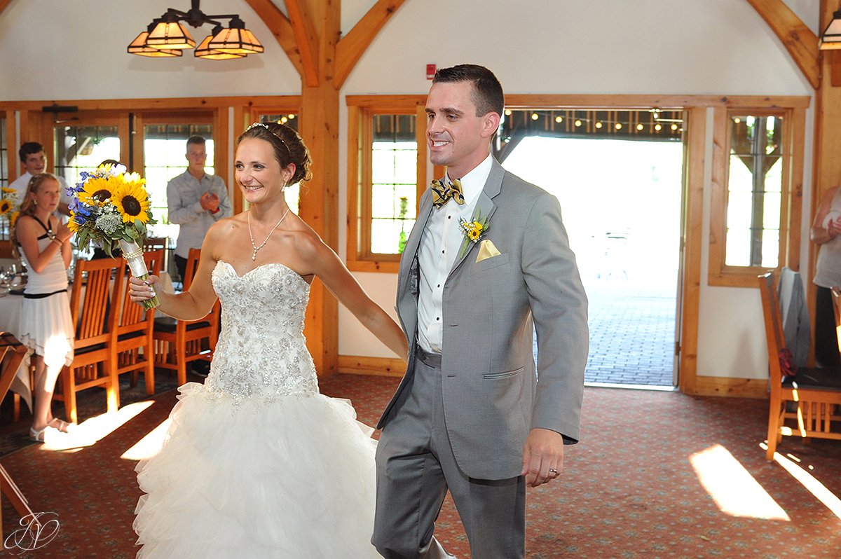bride and groom intro at wedding reception reception Arrowhead Golf Club