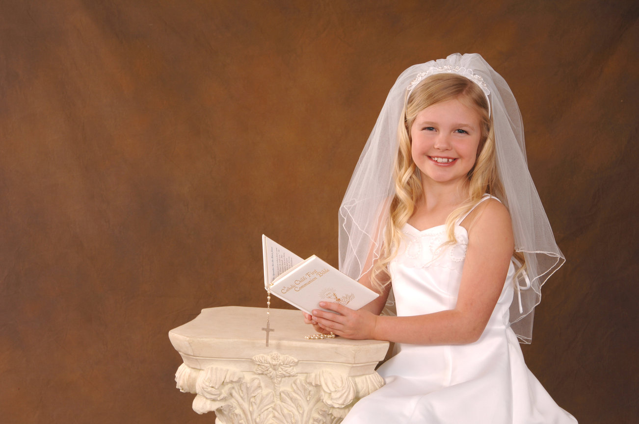 Little Girl in her First Communion Day Stock Photo by ©SOMATUSCANI 63690309