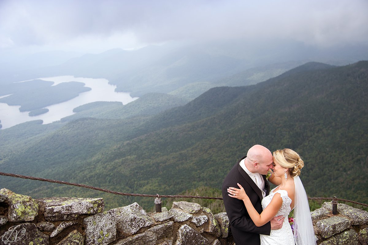 bride and groom whiteface mountain