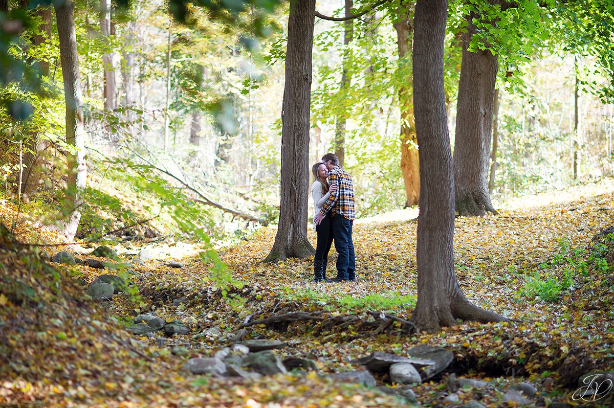 romantic fall engagement pictures