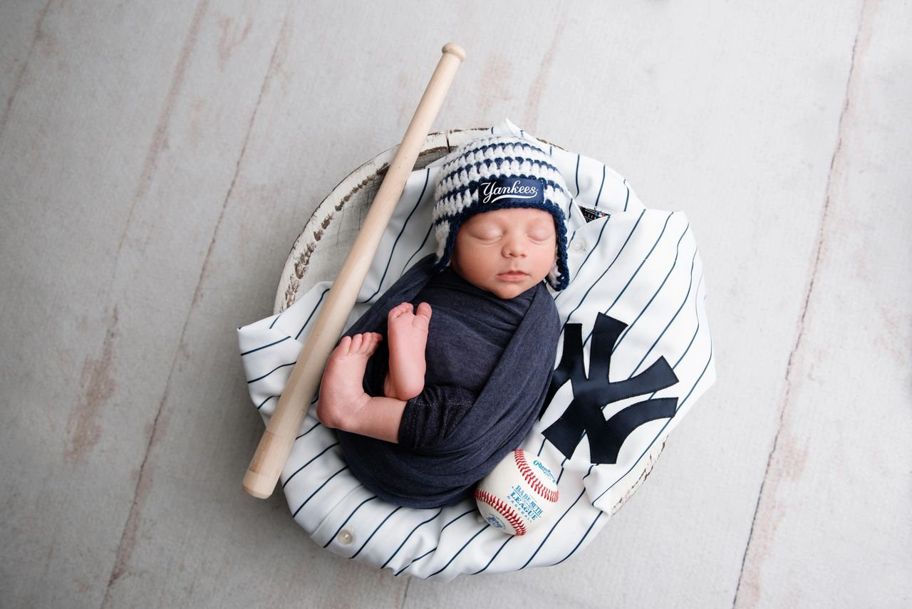 Phillies Fan Newborn Portrait - Marlton NJ Studio