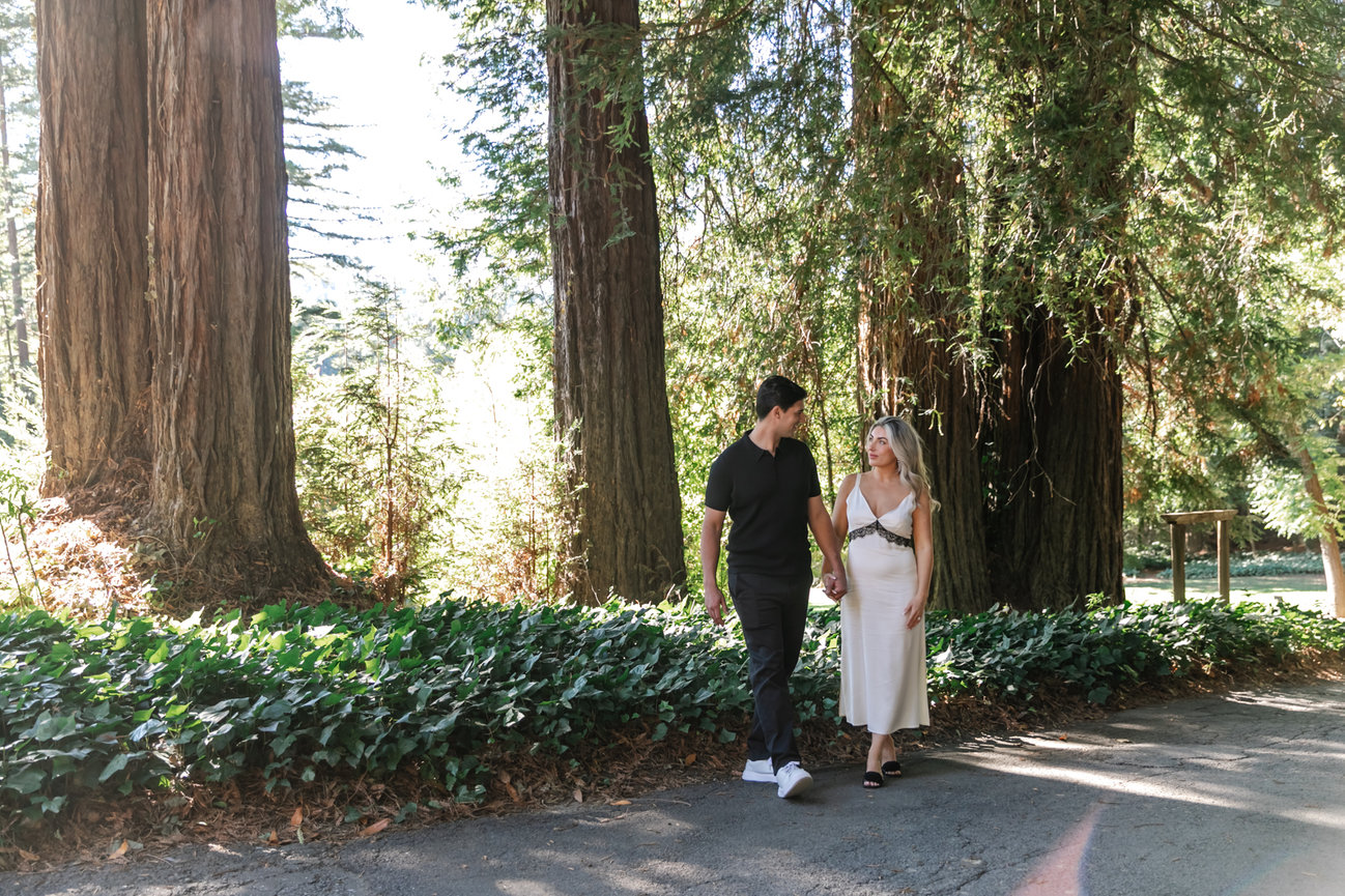 Engagement portrait session at Dawn Ranch, Northern California. Photographed by Studio J Photography