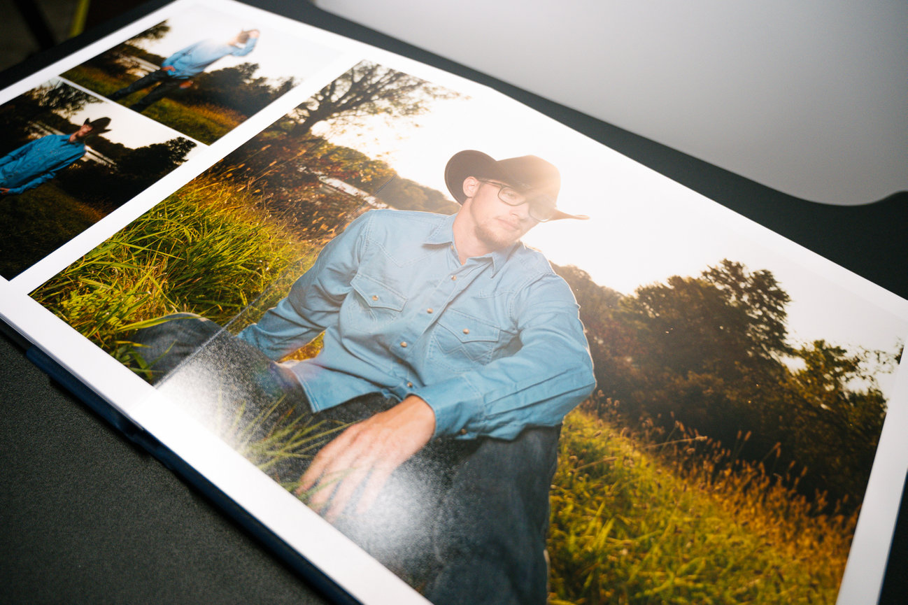 senior guy photo album