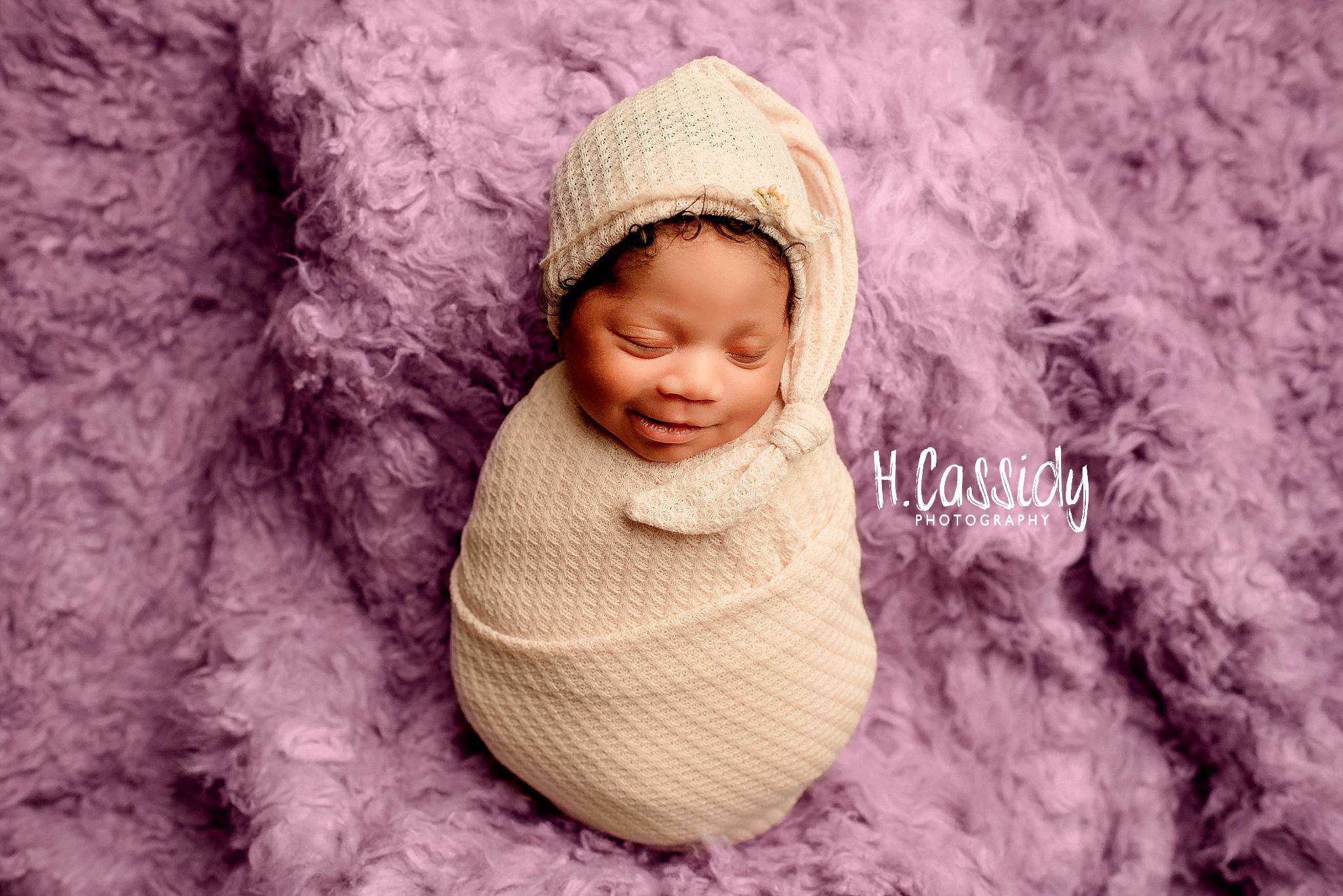 PURPLE NEWBORN SESSION ARIZONA BABY PHOTOGRAPHER Heather Cassidy
