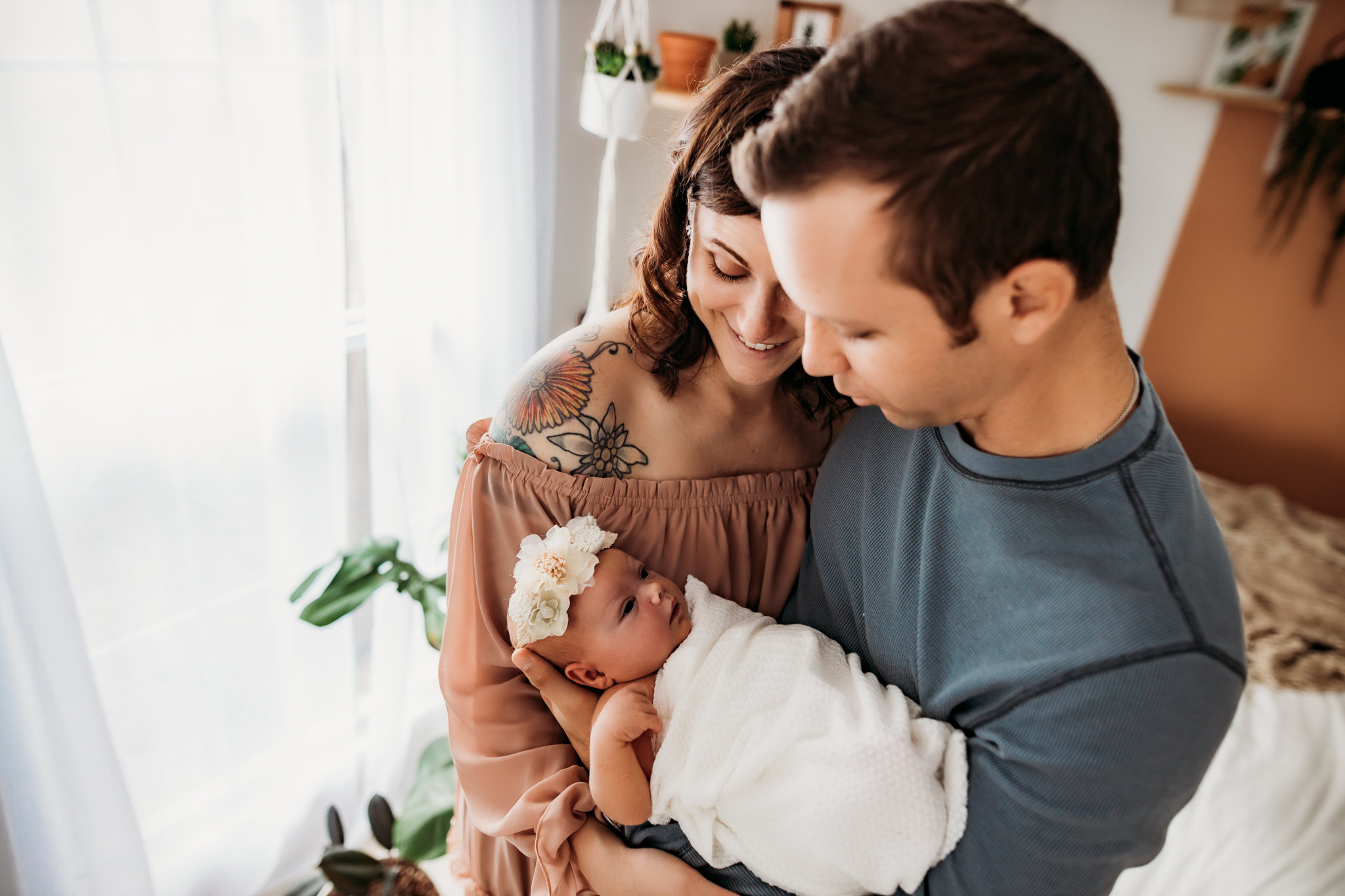 Studio Newborn Session vs. Inhome Newborn Session Madison Alabama