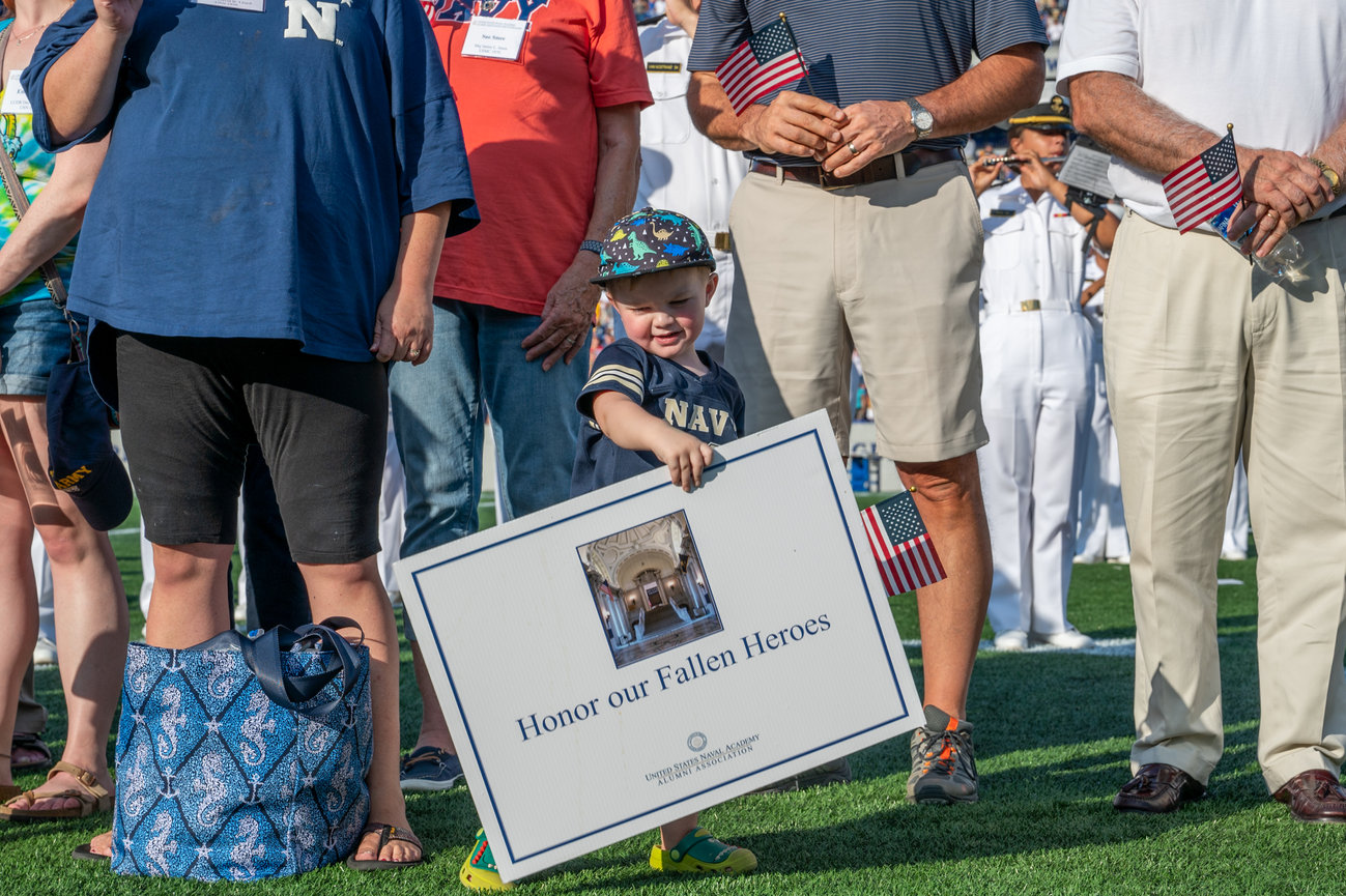 Honor Our Fallen Heroes event during the Navy vs AF game in 2021