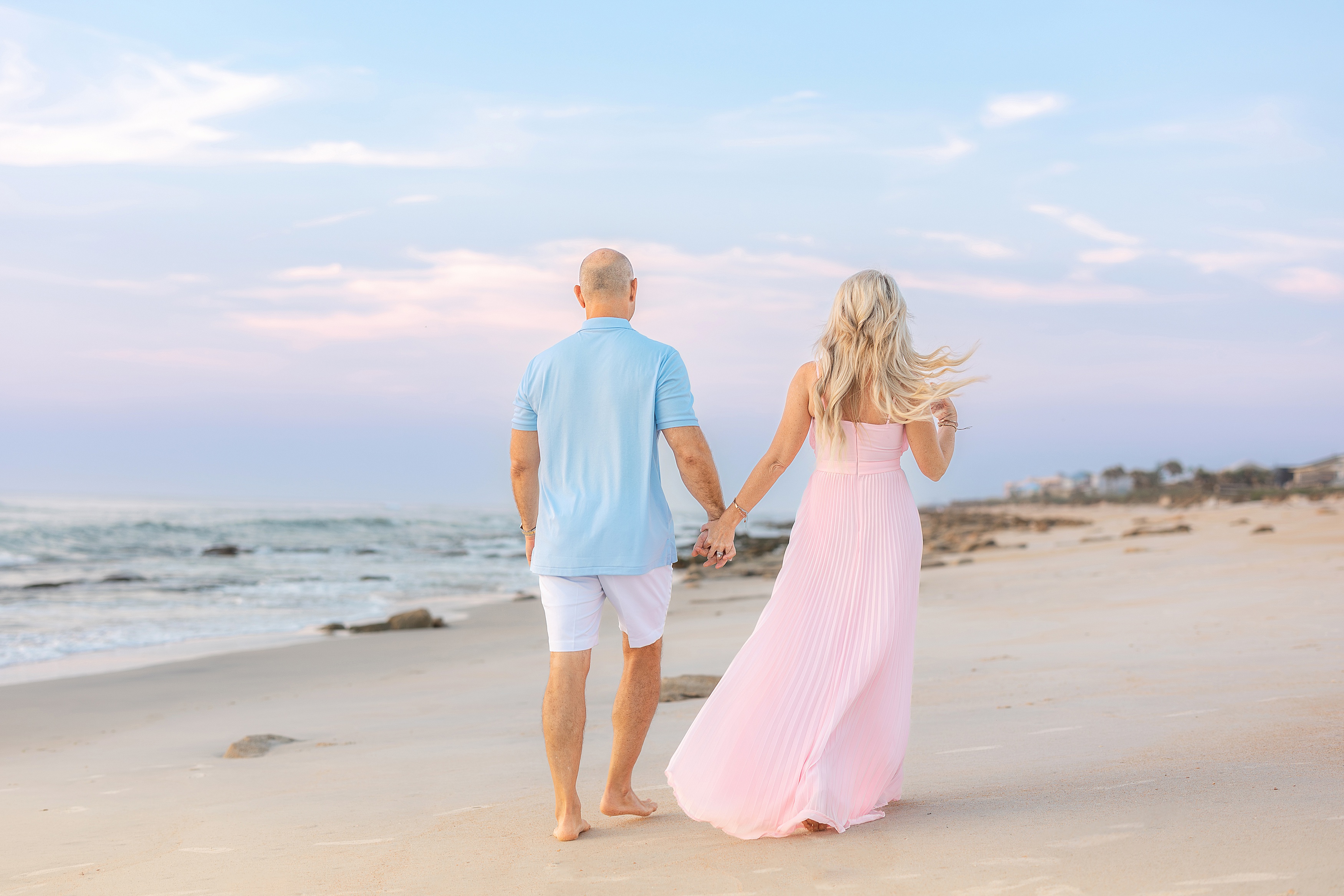 pastel sunrise beach session on Saint Augustine Beach