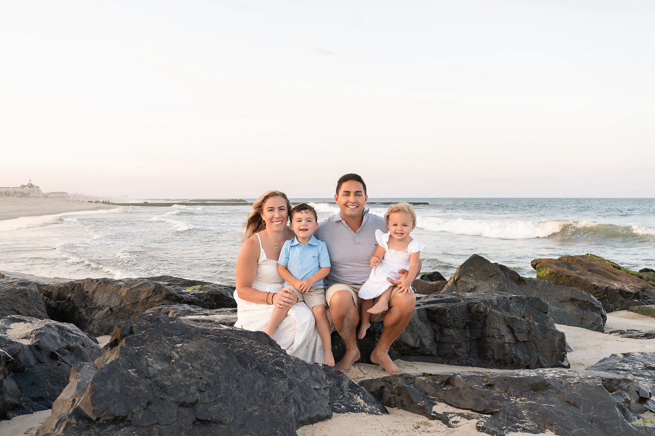 Scenic portrait with soft sky and open shoreline