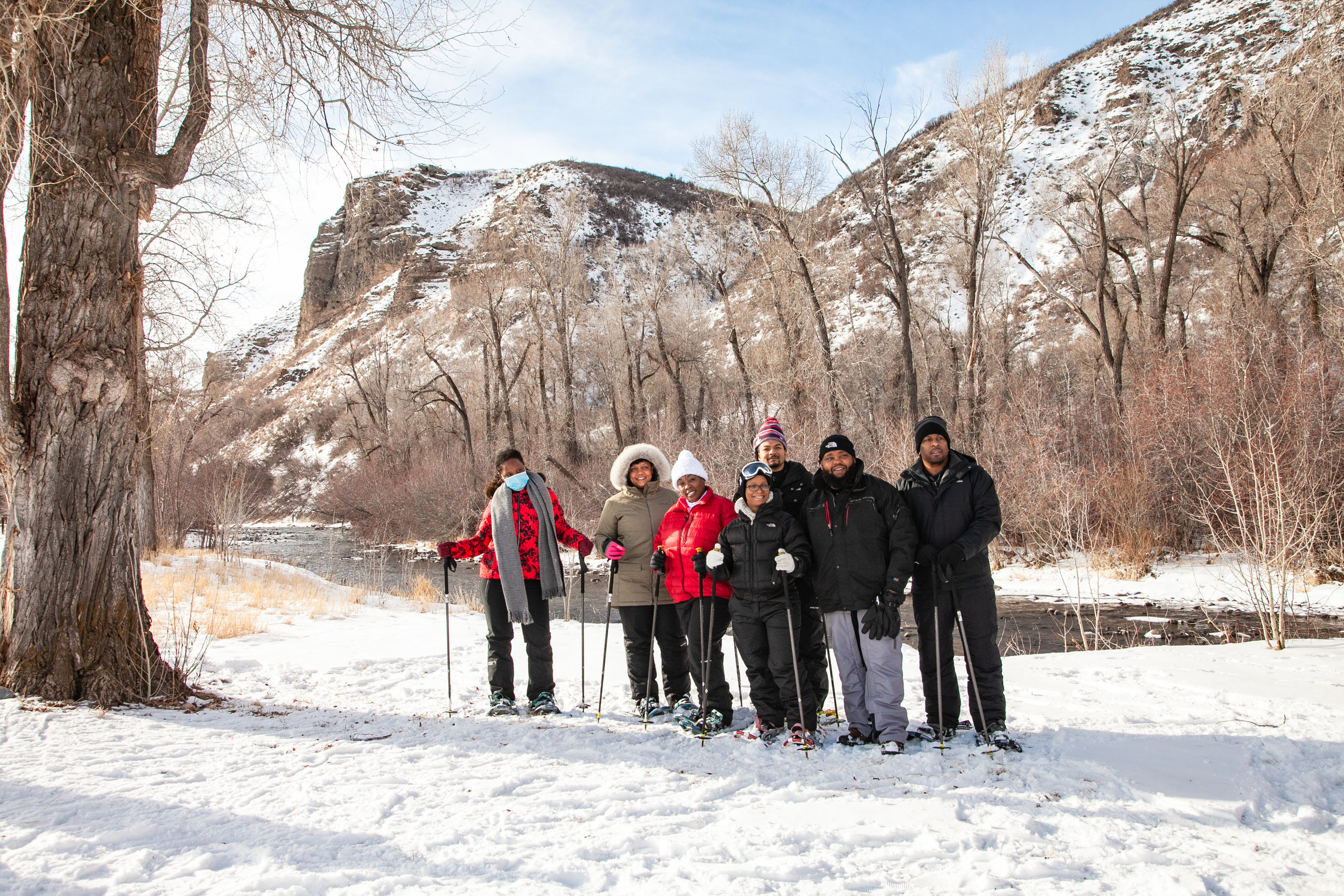 Snowshoe park city yoga adventures