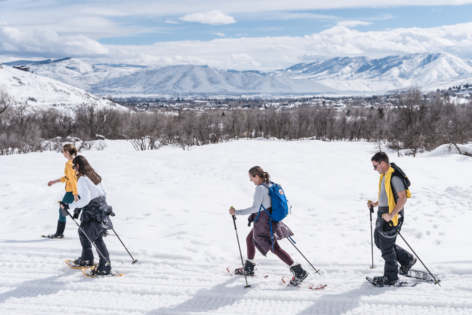 Snowshoe park city yoga adventures