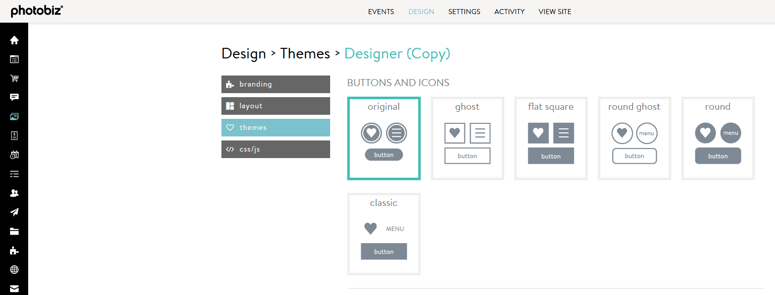 How can I customize the look of my Client Gallery events? - PhotoBiz ...