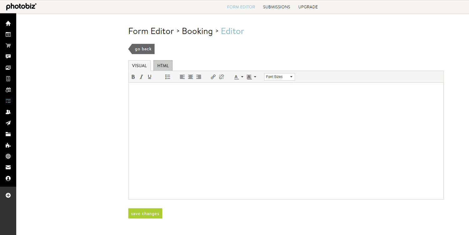 How do I add text to my forms? - PhotoBiz Knowledge Base