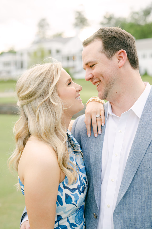 Engagement shoot at Mountain Brook Club in Birmingham, Alabama by Heather Durham Photography.