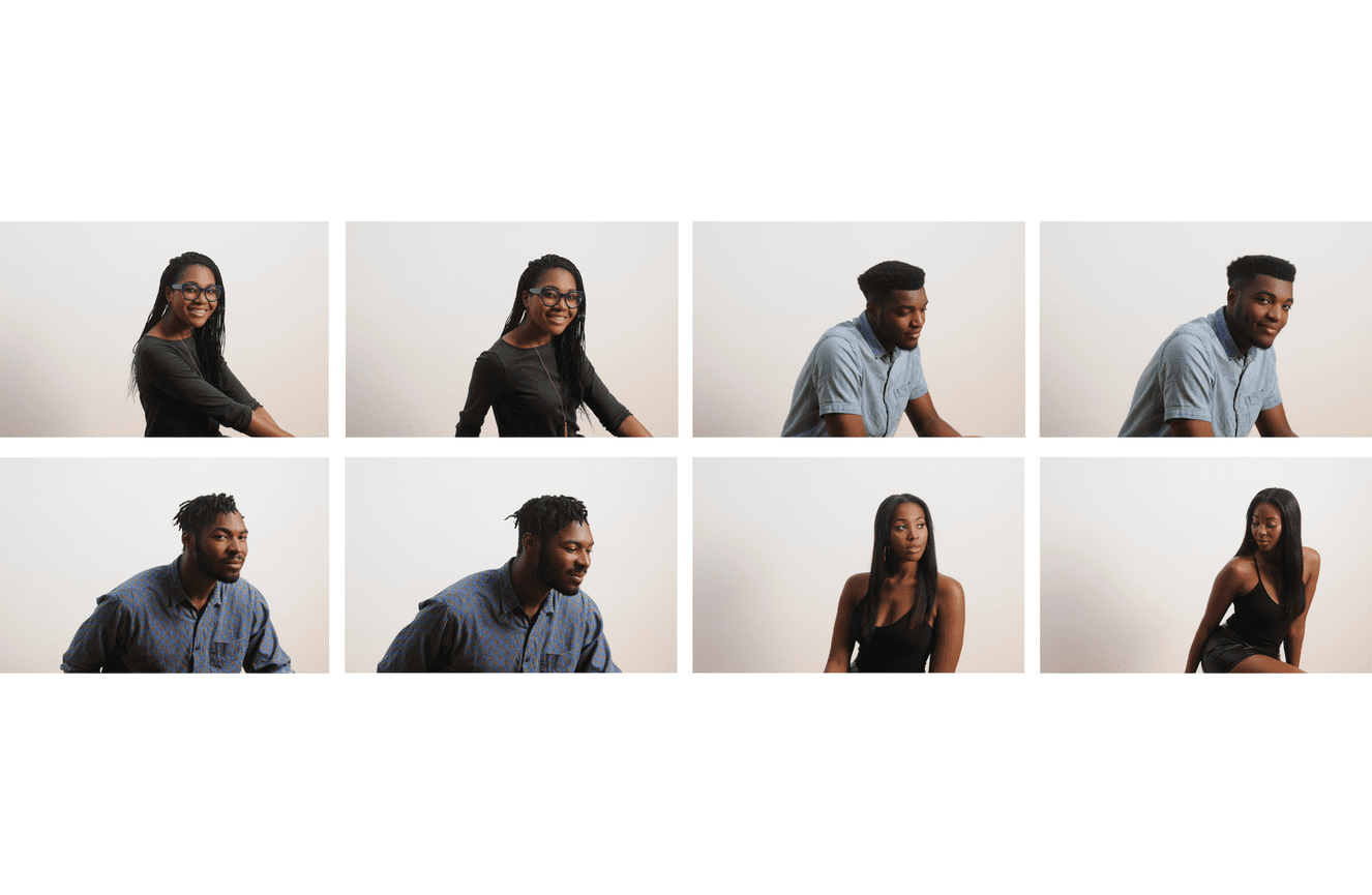 Portraits of sisters and brothers showing each of their unique personalities.
