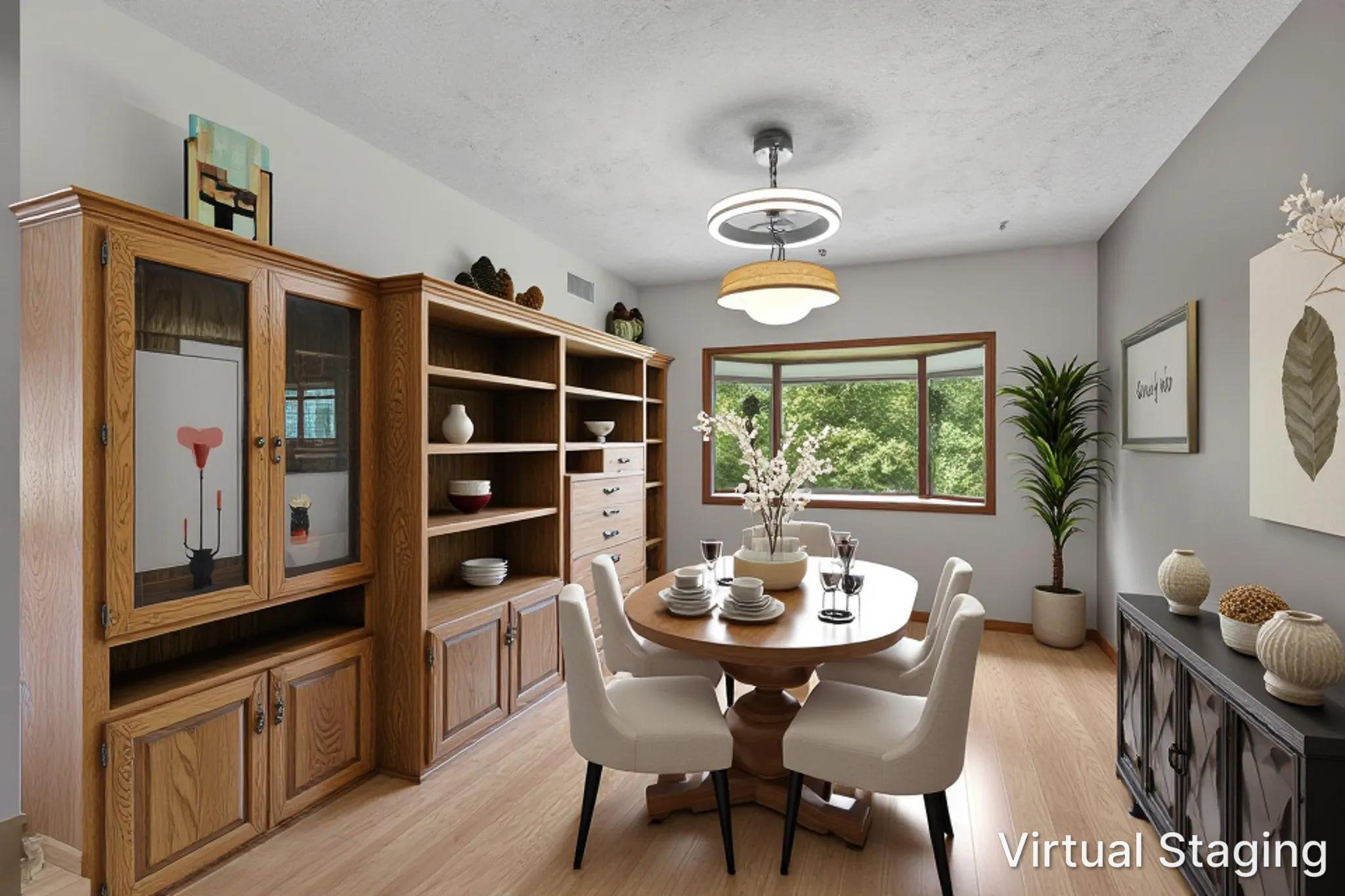 Virtual staging dining room