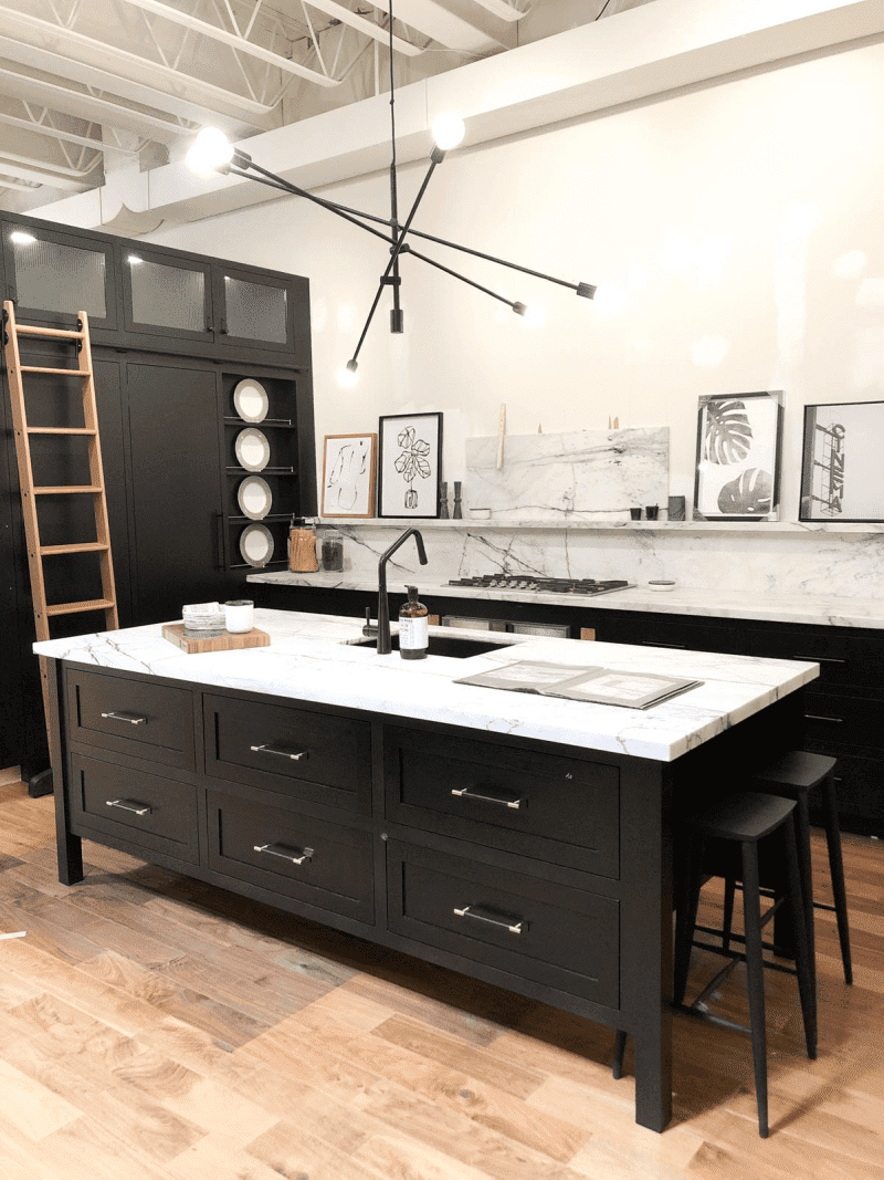 27 Moody Dark Kitchen Décor Ideas - DigsDigs